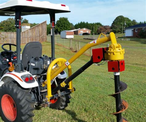 small tractor post hole digger|compact tractor post hole digger.